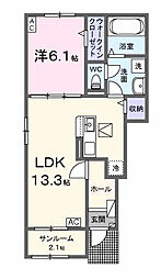 間取図画像 1LDK