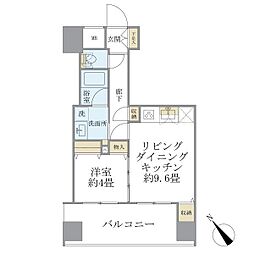 西武池袋線 東長崎駅 徒歩1分の賃貸マンション 4階1LDKの間取り