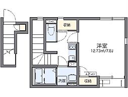 JR京浜東北・根岸線 東十条駅 徒歩7分の賃貸アパート 2階1Kの間取り