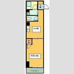 JR高山本線 岐阜駅 徒歩9分の賃貸アパート 3階1Kの間取り