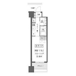 ガーデン蒲田 5階1Kの間取り
