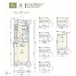 JR東海道・山陽本線 西大路駅 徒歩14分の賃貸マンション 3階1Kの間取り
