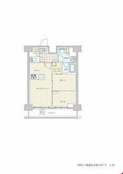 都営浅草線 戸越駅 徒歩7分の賃貸マンション 15階2LDKの間取り