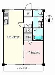 都営浅草線 高輪台駅 徒歩7分の賃貸マンション 3階1LDKの間取り