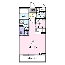 埼玉高速鉄道 鳩ヶ谷駅 徒歩8分の賃貸アパート 3階1Kの間取り