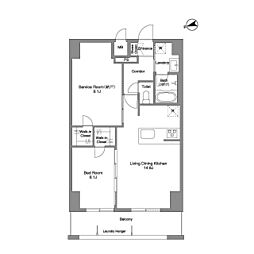 東京メトロ丸ノ内線 西新宿駅 徒歩5分の賃貸マンション 10階1SLDKの間取り