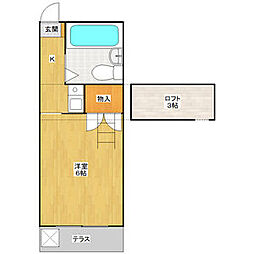 レオパレス新守山第5 104 1階1Kの間取り