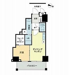 都営三田線 板橋本町駅 徒歩5分の賃貸マンション 3階1DKの間取り