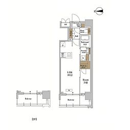 JR京浜東北・根岸線 蒲田駅 徒歩10分の賃貸マンション 6階1LDKの間取り