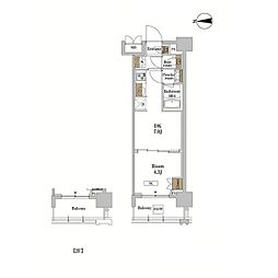 JR京浜東北・根岸線 蒲田駅 徒歩10分の賃貸マンション 6階1DKの間取り