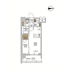 JR京浜東北・根岸線 蒲田駅 徒歩10分の賃貸マンション 6階1LDKの間取り