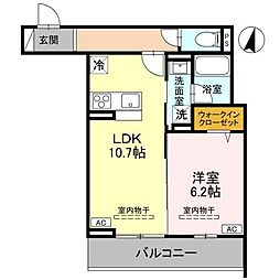 間取図画像 1LDK