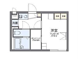 プロスペラーレ 1Kの間取図画像