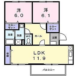 間取図画像 2LDK