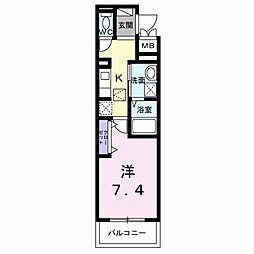 間取図画像 1K