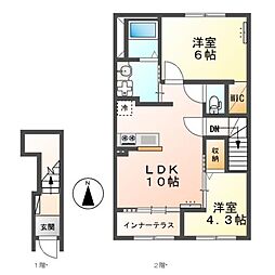 間取図画像 2LDK