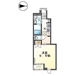 間取図画像 1K