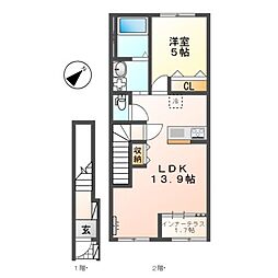 間取図画像 1LDK