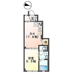 間取図画像 1DK