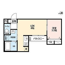 間取図画像 1LDK