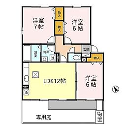 間取図画像 3LDK