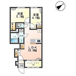 間取図画像 2LDK