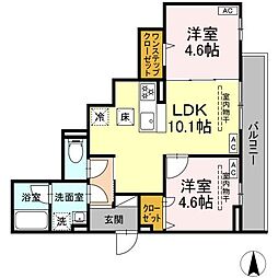 間取図画像 2LDK