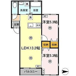 間取図画像 2LDK