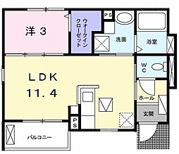 間取図画像 1LDK