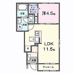 間取図画像 1LDK