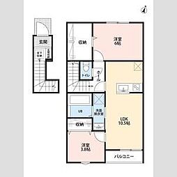 間取図画像 2LDK