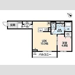 間取図画像 1LDK