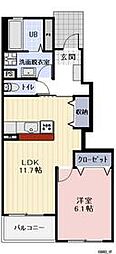 間取図画像 1LDK