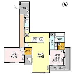 間取図画像 2LDK
