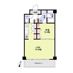 JR東海道本線 幸田駅 徒歩3分の賃貸マンション 1階1LDKの間取り