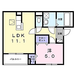 間取図画像 1LDK