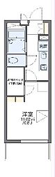 レオパレスS 1Kの間取図画像