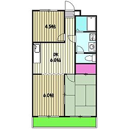サンシャインマンション 3DKの間取図画像