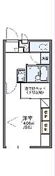 レオパレスパールアケノ第2 1Kの間取図画像