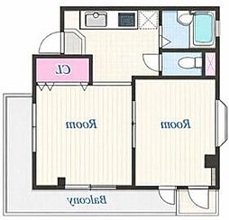 メゾンテラ 2Kの間取図画像
