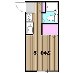 アトリエ ワンルームの間取図画像