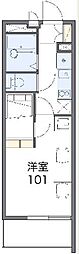 レオパレスMAGINO 1Kの間取図画像
