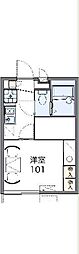 レオパレスノーヴァ3 1Kの間取図画像