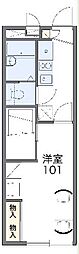 レオパレス大谷静岡大学前1 1Kの間取図画像