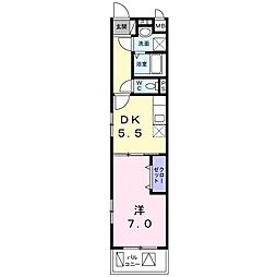 GreenGrove 1DKの間取図画像