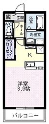 アプローズ ワンルームの間取図画像
