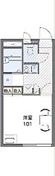 レオパレス愛 1Kの間取図画像