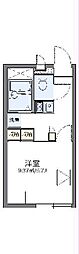 レオパレス守道館 1Kの間取図画像
