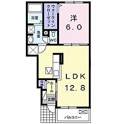 モアニケアラエカヒ 1LDKの間取図画像