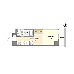 ＢＰＲレジデンス亀戸 11階1DKの間取り